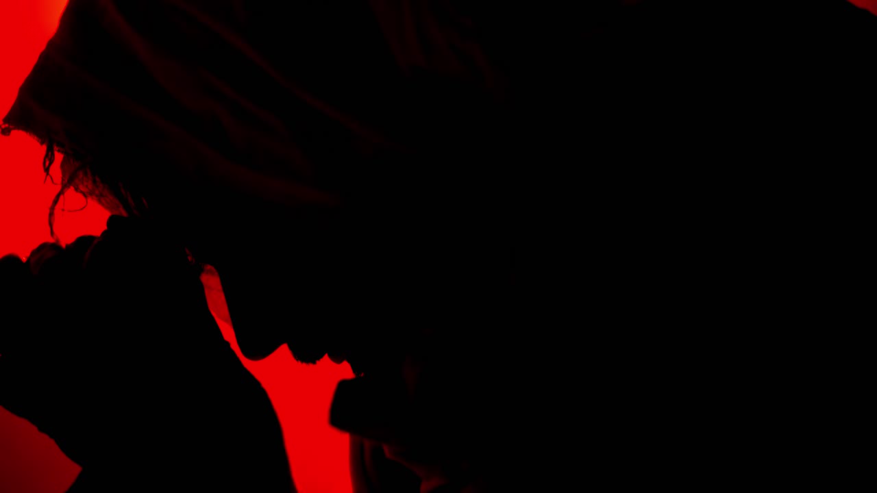 Jesus Christ praying. Visual for Christianity, Easter, church, worship background, bible scene.