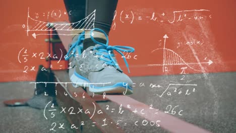 entrenamiento de chicas sobre ecuaciones matemáticas.