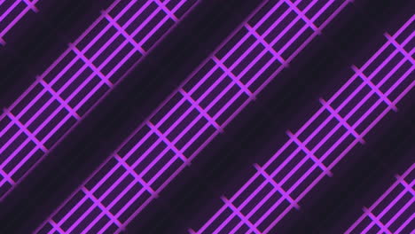 patrón geométrico de color púrpura neón sobre degradado negro