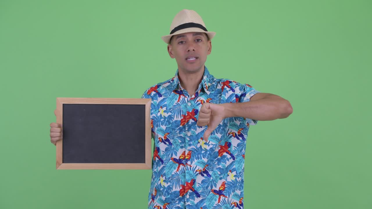 Handsome multi ethnic tourist man ready for vacation