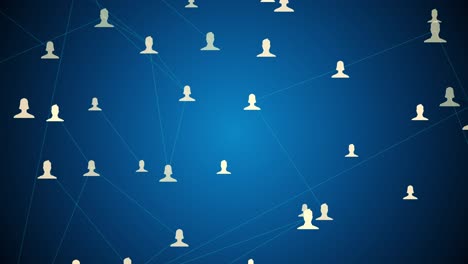 connected avatars of men and women