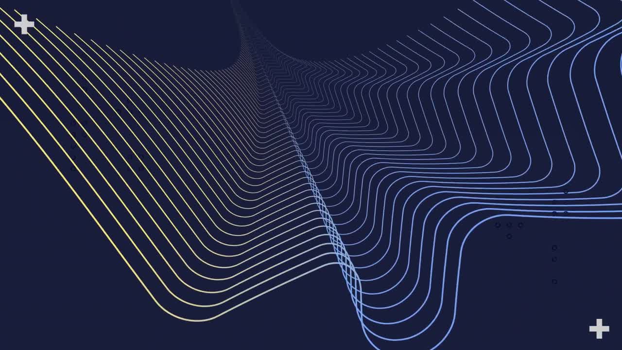 animación de un patrón blanco moviéndose sobre un fondo azul