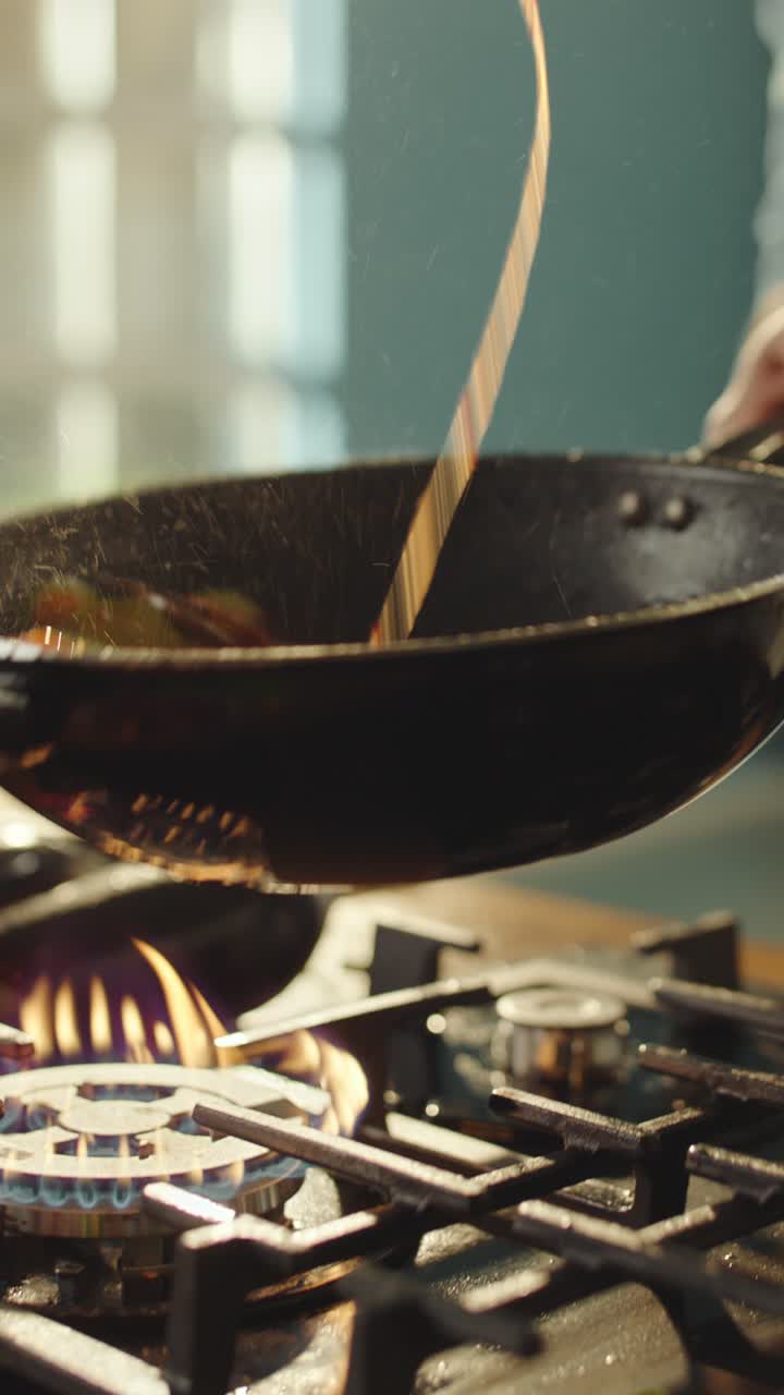 Cooking Vegetables with Flames