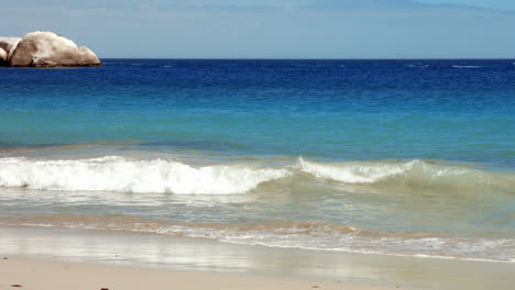 tide rolling over the sand