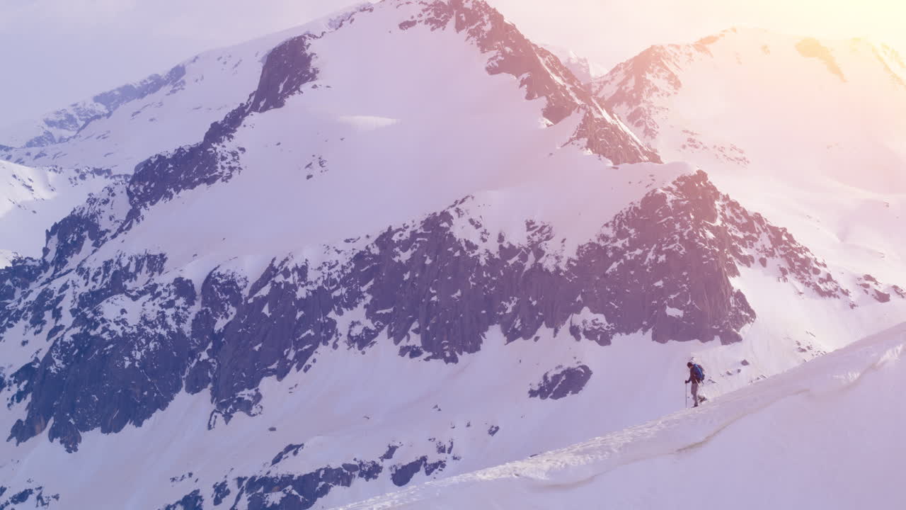 Winter Hiking Adventure in the Mountains
