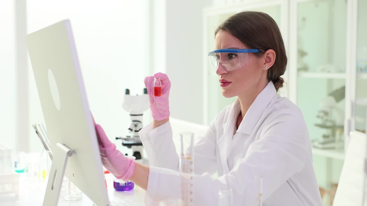 científico que trabaja en el laboratorio