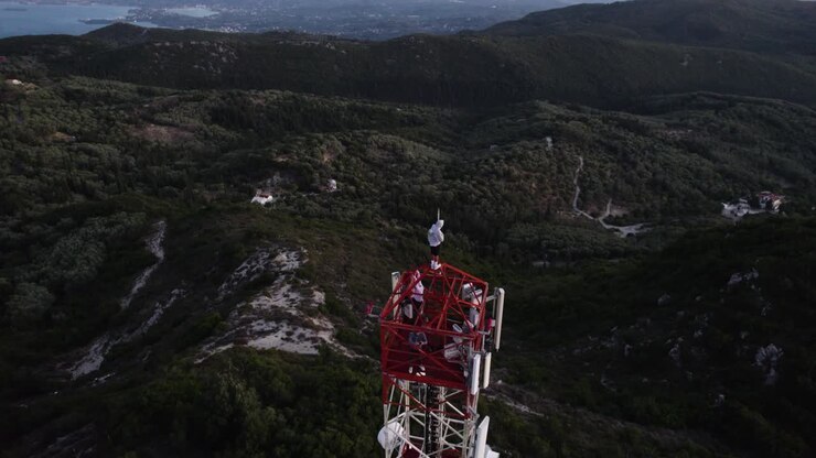 Tower climbing with an incredible view