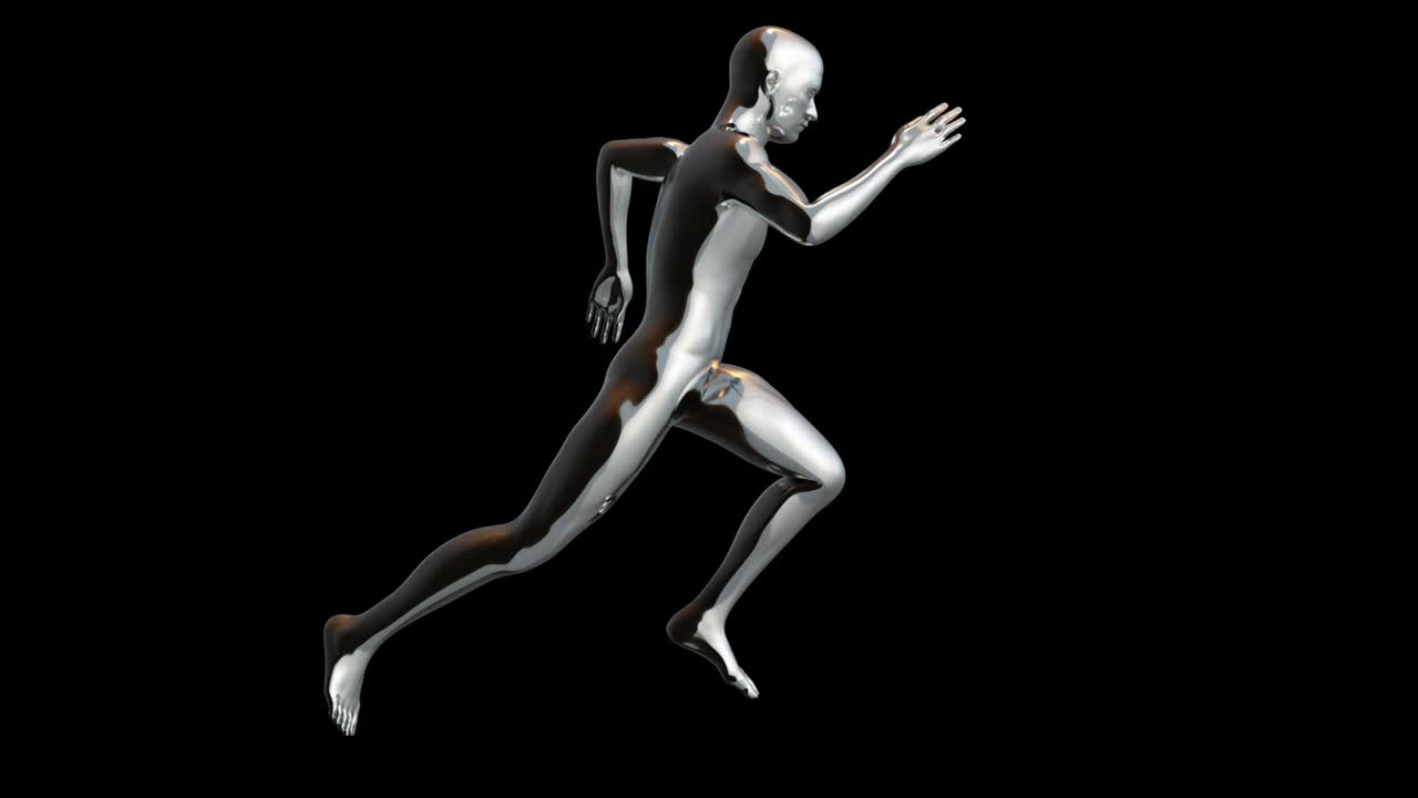 메탈맨은 무결한 루프로 달리고 있습니다.