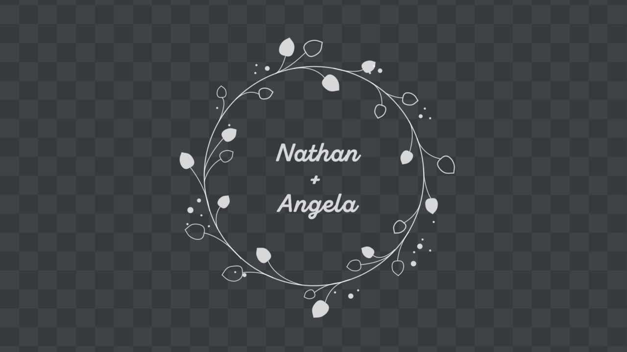 Wedding Wreath Title 04 Adobe After Effects 2023 Resolution 3840×2160