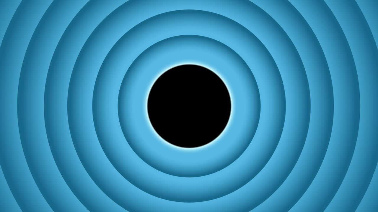 el círculo abstracto pulsa entre la expansión y la contracción.