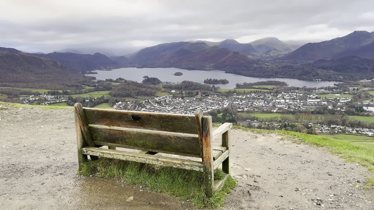 Wonderful view overlooking Keswick from Latrigg - The Lake District, UK