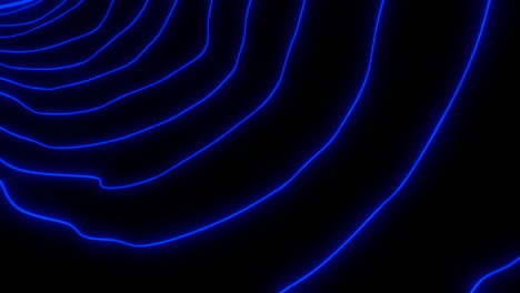 abstract neon blue tunnel