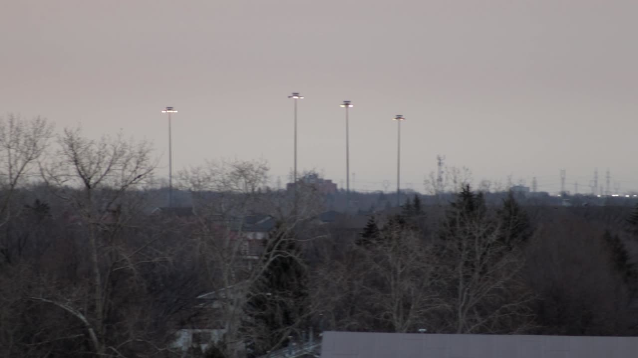 Pan Across Horizon on a Quiet Winter Morning