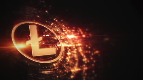 futuristic digital background highlighting advanced cryptocurrency and encryption technology, featuring blockchain networks and secure cryptographic systems : lite