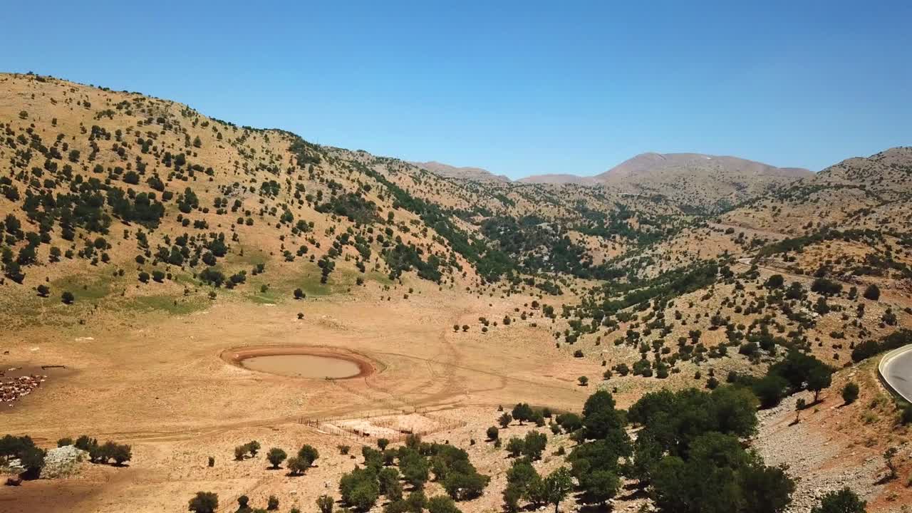 Monte Hermon, Lago Birkat Ram, veduta aerea