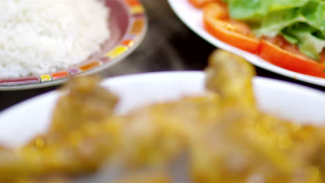 Chicken-Stew-with-rice-and-salad