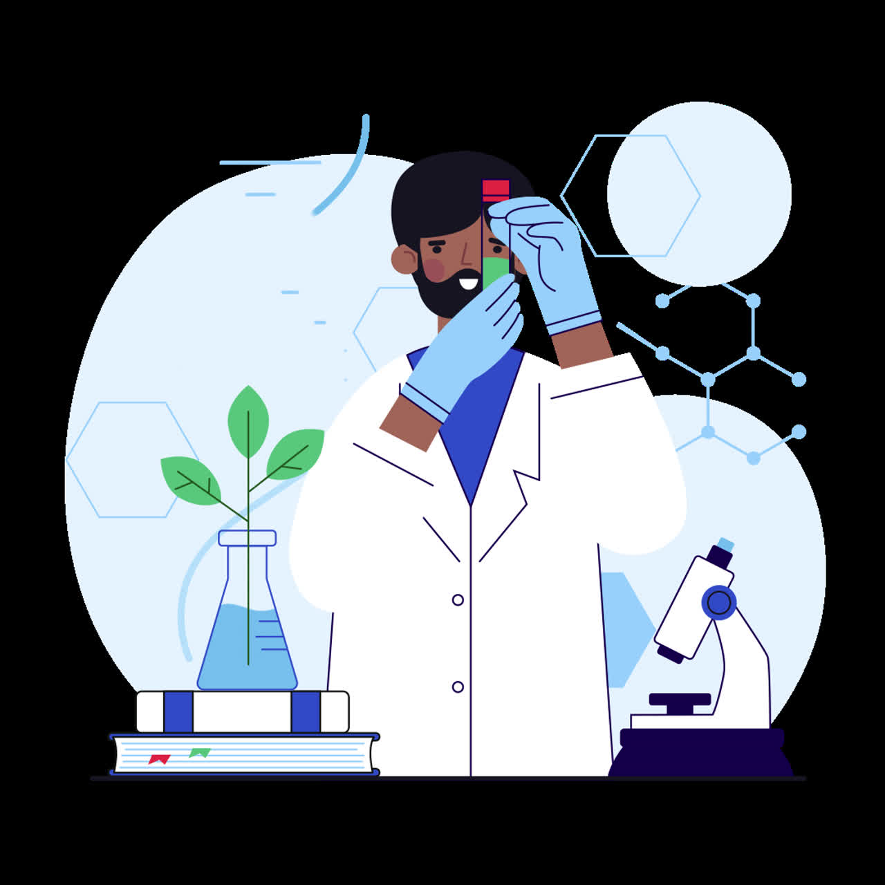 실험을 하는 과학자