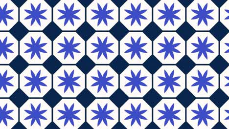 seamless tile pattern animation with floral signs