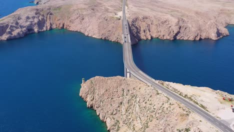 Grand-Krk-arch-bridge-connecting-Croatian-island-wide-shot