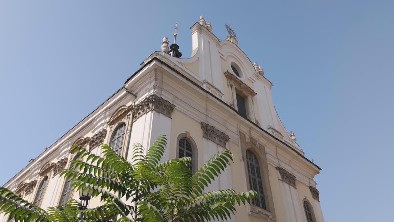 University Church exterior in Wroclaw with ornate Baroque details and historic design