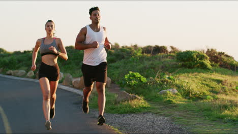 correr puede ser divertido cuando se corre juntos