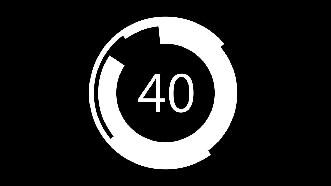 animación de gráficos de pastel. infografía de gráfico de rosquilla redonda de círculo en porcentaje. infografía colorida sobre un fondo blanco. animación con luma matte opcional.