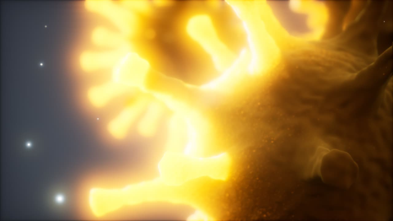 박테리아, 바이러스, 세균, 미생물 세포를 현미경으로 깊이 관찰합니다.