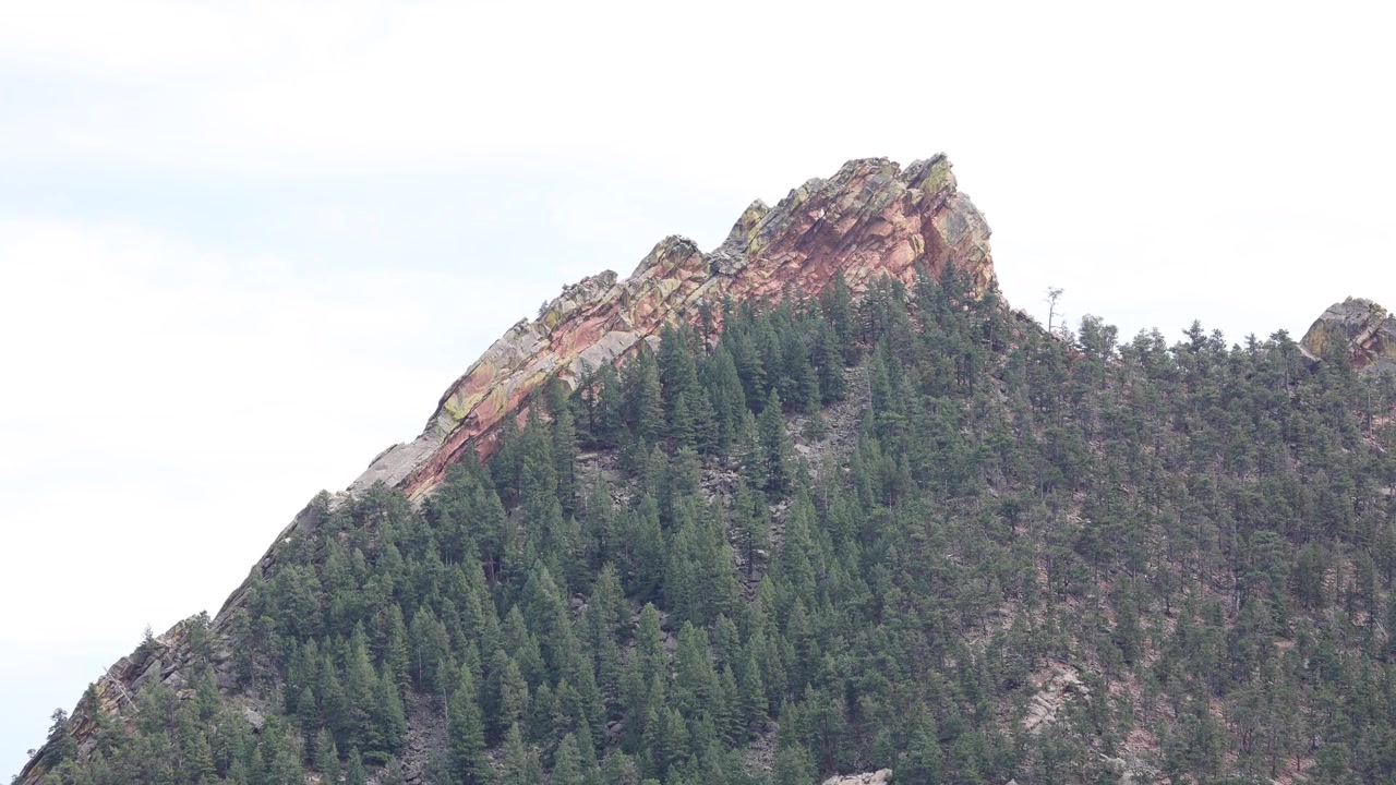 Paesaggi di Boulder, Colorado: Flatirons, inquadratura ampia.