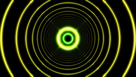 beautiful abstract circle tunnel with light lines moving fast. different colors rainbow. flying through the wormhole background futuristic tunnel. looped 3d animation art concept.