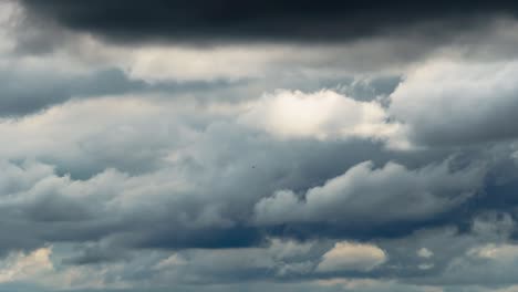 beautiful dark dramatic sky with stormy clouds time lapse before the rain