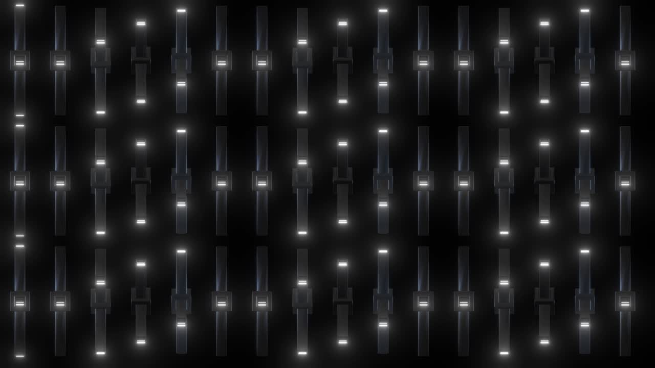 Abstract Futuristic Glowing Panel Pattern