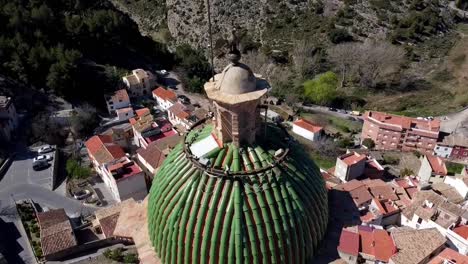 middle ages towerin jerica village, spain