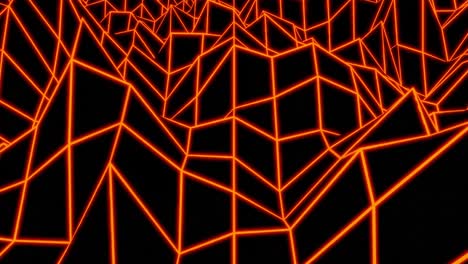 abstract geometric pattern with orange lines