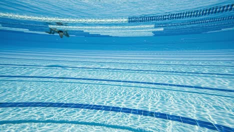 olympic swimming pool under water background.