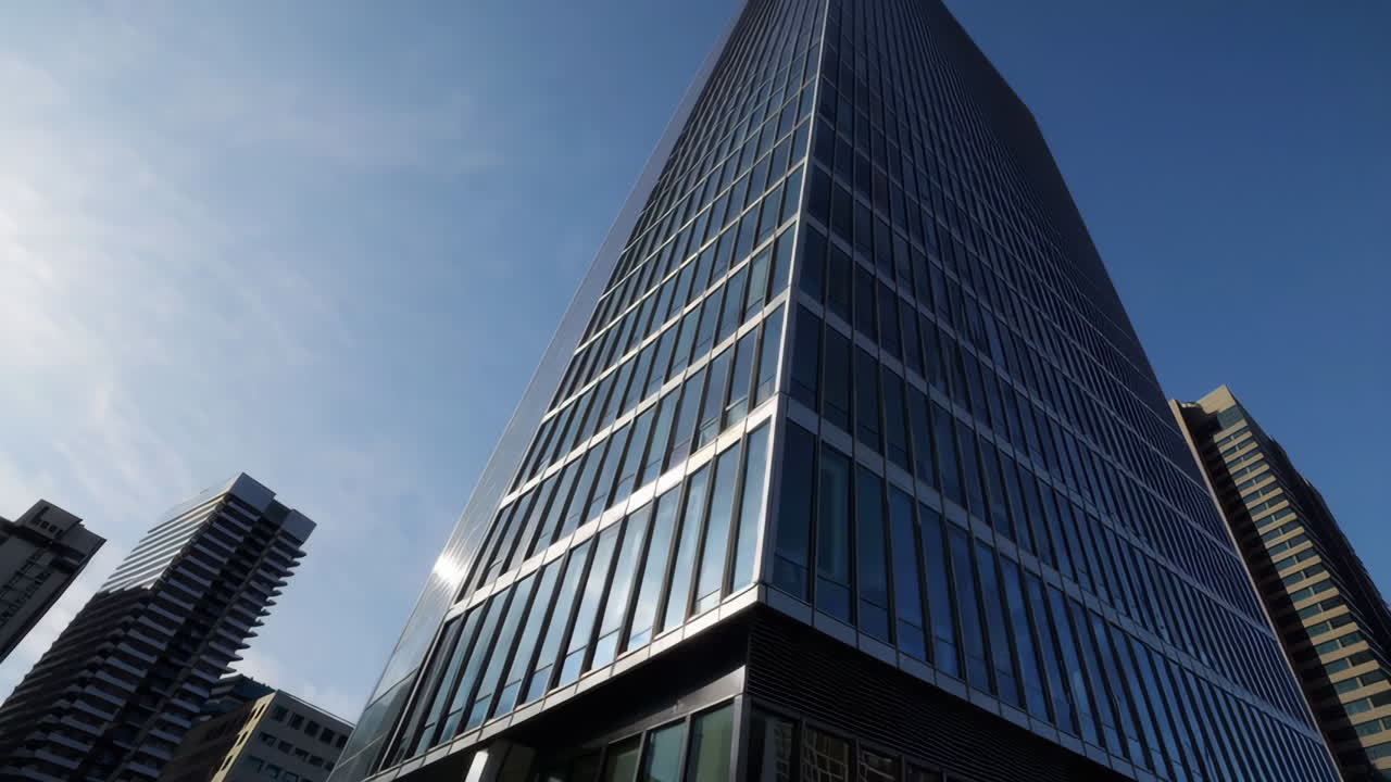 rascacielos moderno en un paisaje urbano