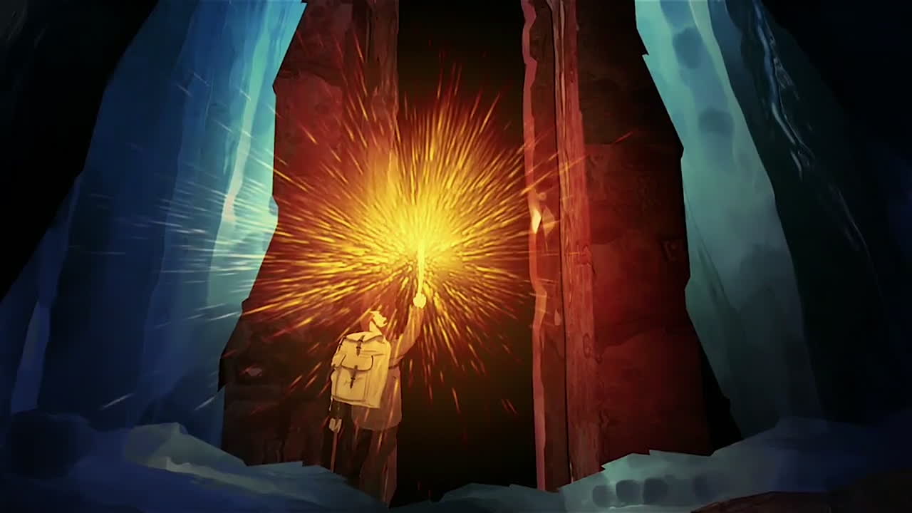 신비한 동굴 입구