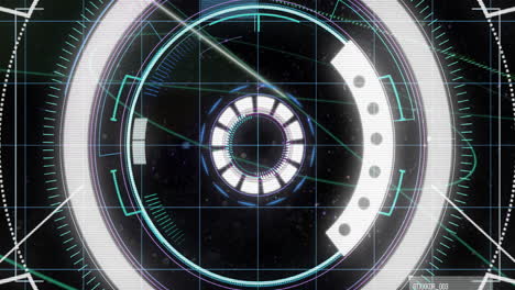 Animation of scope scanning with digital data processing