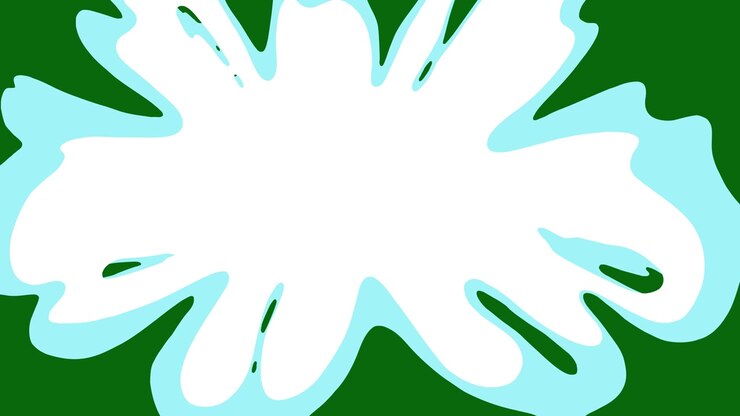Colorful Cartoon Liquid Transition Animation on Green Screen: Smooth Fluid Transitions with Chroma Key. 4K Resolution