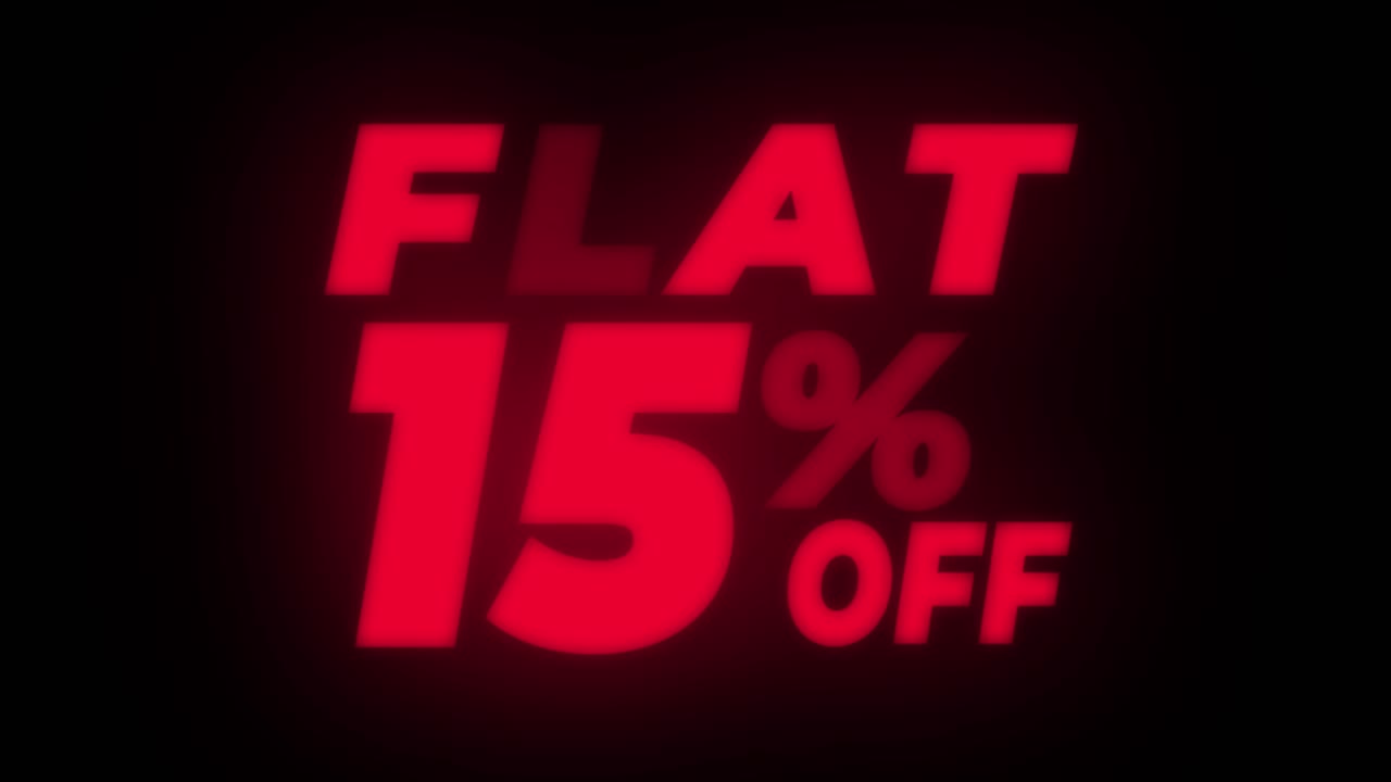 Flat 15% Off Sale Promotion
