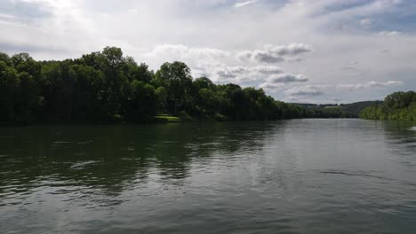 summer scenery at the white river in arkansas