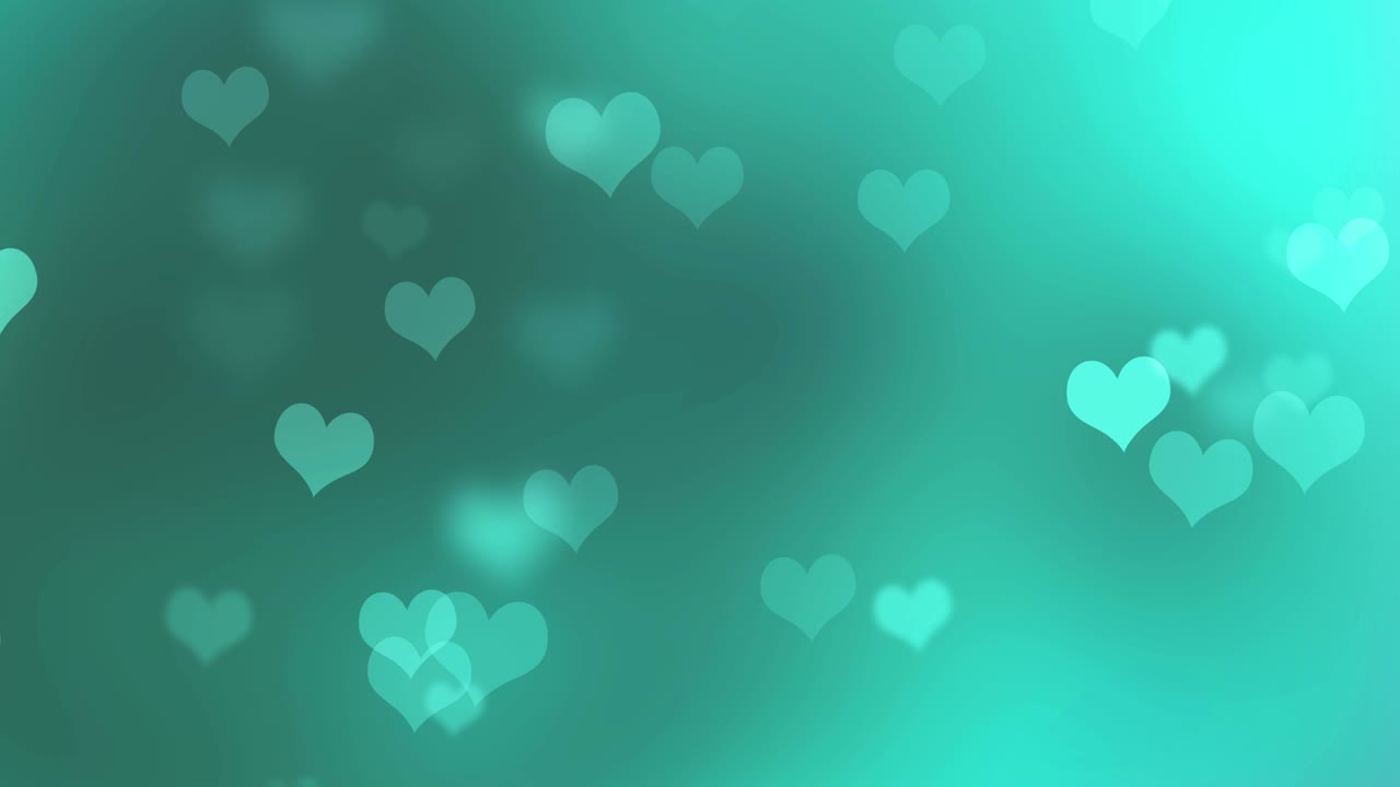 fondo de valentín abstracto con bokeh y corazones