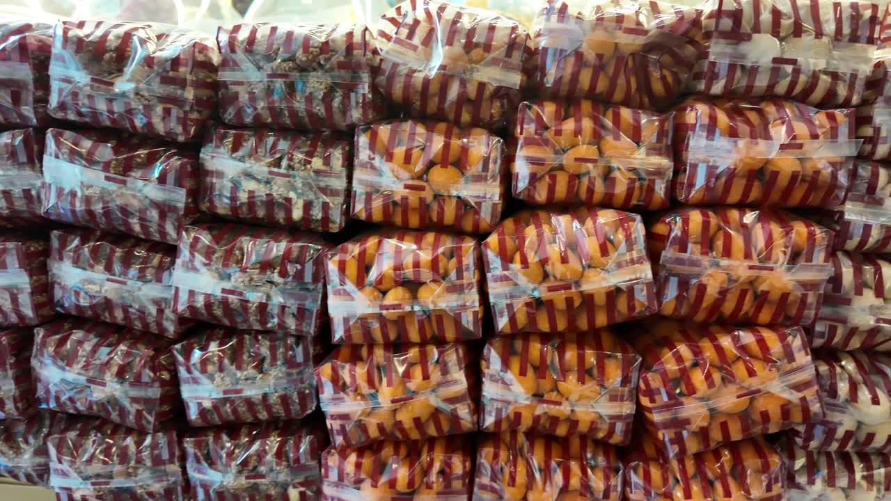 Stacked Bags of Snacks