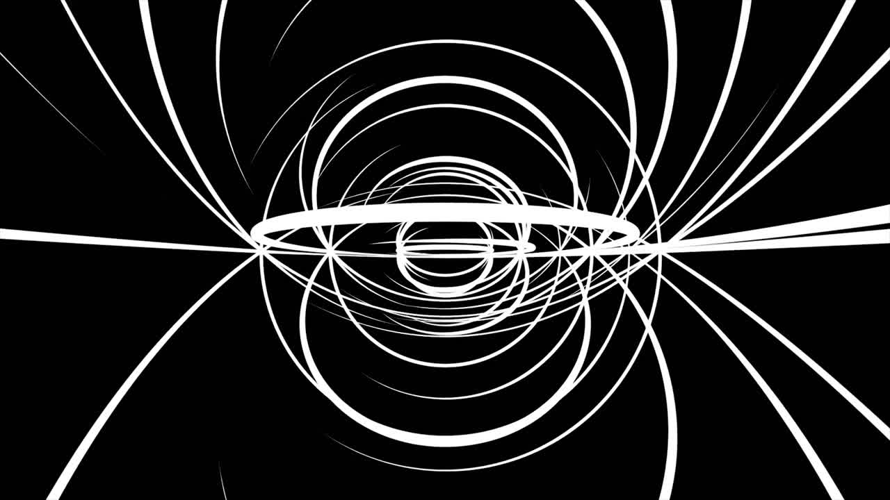 Abstract Black and White Spiral Design