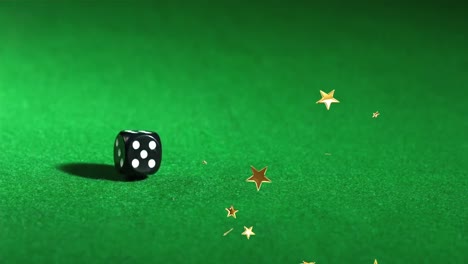 Animation-of-moving-stars-over-dice-on-green-board