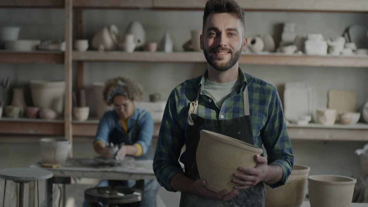 Pottery Workshop Scene