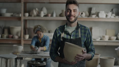 pottery workshop scene
