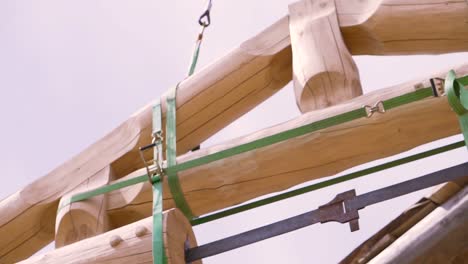 construcción de cabañas de madera