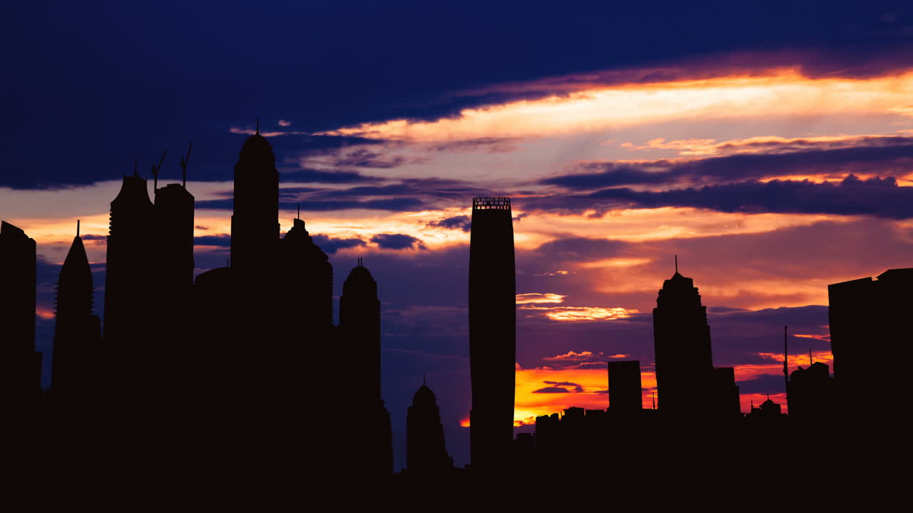 City Skyline at Sunset/Sunrise