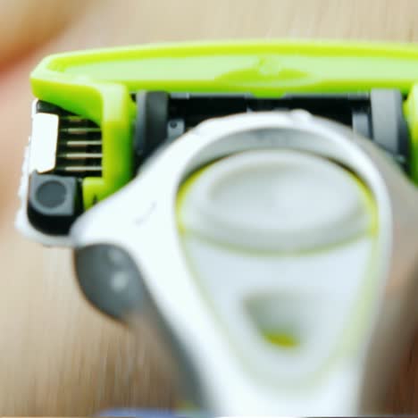 Super-Close-Up---A-Man-Shaving-In-The-Bathroom-1