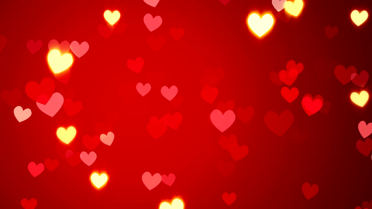 corazones rojos. feliz día de san valentín fondo